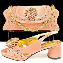 Queena Yan Luxe Peep-Toe Heels & Long Small Bag Set Nigerian Party Shoes and Bag –Comfortable Women's Shoes for Elegant Events