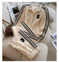 Spring and Autumn Leisure Fashion Sports Set New High end Western Style Coat Wide Leg Pants Two piece Set pant sets women pants