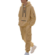 Men's 2 Piece Long Sleeve Athletic Full Zip Jogging Sweatsuits