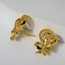 2pcs Set Copper Necklace Ear Stud Dubai Wedding Bride Hollow Pendant Necklace Earrings Women Party Jewelry Accessory Gifts