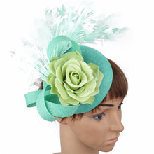 Yellow Fashion Hat Fedora Formal Dress Church Fascinators Hat Headband Party Tea Millinery Caps Mesh Hair Accessories