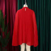 Chiffon Dress for Women Elegant 2024 New Round Neck Batwing Sleeve Loose Knee Length Luxury African Birthday Party Dinner Dress