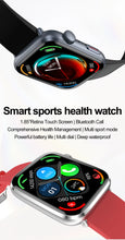 2025 AI Diagnosis NFC Smart Watch Women 1.85 inch AMOLED Blood pressure Heart Rate Temperature BT call Smartwatches Men For IOS