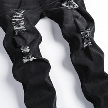 2025 New Fashion Street Style Ripped Skinny Jeans Men Vintage wash Solid Denim Trouser Mens Casual Slim fit pencil denim Pants