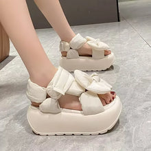 2024 New Genuine Leather Summer Luxury Sandals Casual Work Checkered Beach Shoes Vacation Fashion Women's Shoes zapatos de mujer