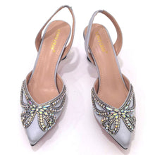 Venus Chan 2023 Yellow Classy Bowknot Pointed Toe Women's Shoes High Heel Elegant Sandals Shallow Mouth Shoes Bag Set Women