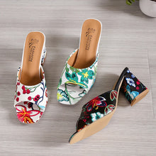 High Heels Women Slippers Chunky Fashion Sandals Designer New Shoes Slingback Flip Flops Dress Pumps Femme Slides