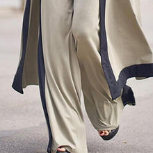 Three-Piece Sets Women Outfit Long Cardigan Sling Tops Wide Leg Pants Suits Casual Cardigan Straight Leg Trouser V Neck Camisole