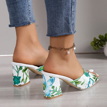 High Heels Women Slippers Chunky Fashion Sandals Designer New Shoes Slingback Flip Flops Dress Pumps Femme Slides