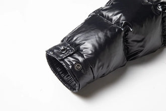 High Quality Outdoor Windproof Hooded Shiny Down Mens Jackets