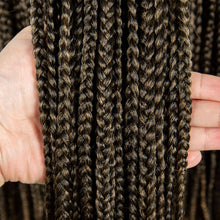 Synthetic Braided Wig Synthetic Hair Lace Front Wigs Box Braided Wigs for Black Women 36 Inches Micro Braids Wigs with Baby Hair