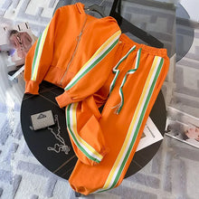 Spring and Autumn New Casual Sports Set for Women, Fashionable and Western Style Street Explosion Running Hoodie Two Piece Set