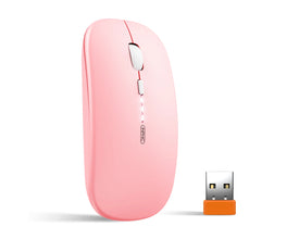 IM1P Rechargeable Wireless Mouse [Power Display Enhanced Edition] Office Light Sound Laptop Home 2.4G Ultra Thin Portable