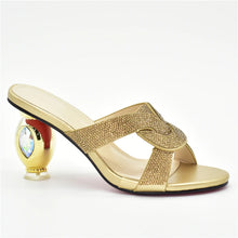 New Arrival Italian Women Shoes Decorated with Rhinestone Open Toe Pumps Luxery Shoes Women Nigerian Women Party Pumps
