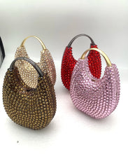 Women's Crystal Diamonds Chain Evening Clutch Bag