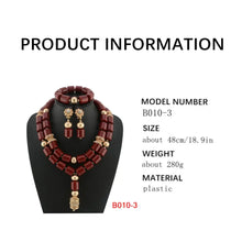 Latest African Wedding Resin Beads Fashion African Beads Jewelry Sets Hot Nigerian Wedding African Beads Jewelry Set