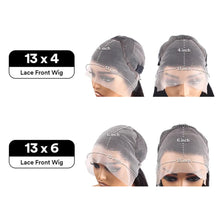 Orange coloured Water wave 13x6 hd lace frontal human hair wig Preplucked