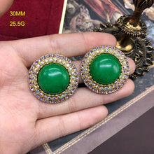 Natural grandmother green strawberry crystal beads rhinestone necklace earrings bracelet luxury exquisite women wedding jewelry