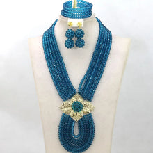 New African Jewelry Set Orange Nigerian Wedding African Beads Jewelry Set Crystal New Bridal Jewelry Set   ABS065