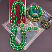 Natural grandmother green strawberry crystal beads rhinestone necklace earrings bracelet luxury exquisite women wedding jewelry