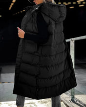 Women's Oversize Waistcoat Winter Hooded Quilted Vest