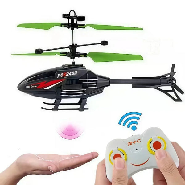 Induction helicopter toy room charged remote control small aircraft training coordination gifts for boys and girls