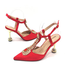 Venus Chan 2023 Italian Design Girly Style Pointed Toe Wedding Shoes And Bag, Full Diamond Decoration Metal Closure Bag