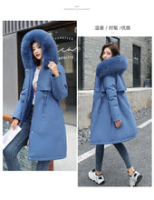 Women's Winter Parka Hooded Fur Collar Jacket