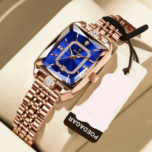 Luxury Elegant Watch For Women Date Waterproof Rectangle Ladies Watch