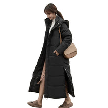 Women's Cotton Coat Loose Thick Warm Lengthen Down Cotton Hooded Long Parkas