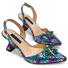 2024 Champagne Color Thin Heels Pointed Toe Crystal Design Ladies Shoes Matching Bag Set For Women Weeding Party Pump