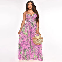 CM.YAYA Women Leopard Spaghetti Strap Loose Wide Leg Sleeveless Jumpsuit 2023 Summer Street Playsuit One Piece Suit Romper