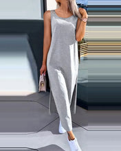 Sexy Backless Sleeveless Solid Midi Dress Women 2024 Summer Casual White Lace Long Dresses For Women Robe Femme