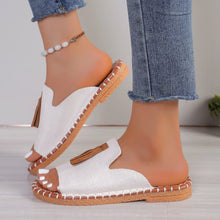 Women Slippers Summer Casual Beach Holiday Slippers New Fashion Fringe Outdoor Flat Shoes Women Open Toe Sandals Slides Women