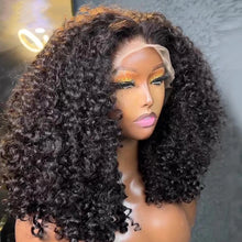 Afro Kinky Curly Short Bob Wig 13x4 Bob Wigs Human Hair Jerry Curly Lace Front Human Hair Wig Deep Curly Wig Pre Plucked Lace