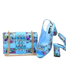 New Arrival Italian Shoes and Bags Matching Set 2025 Wedding Shoes for Women Bride Luxury Full Rhinestone Party Pumps for Ladies