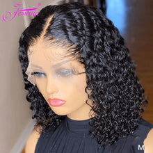 Mongolian Kinky Curly Wig Human Hair 13x4 Curly Lace Front Human Hair Wigs Deep Curly Lace Closure Wig For Women 180 Density