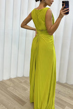 Women Sexy Dress New Sleeveless Solid Party Slim Empire Split Female Elegant Round Neck Fashion Long Clothing