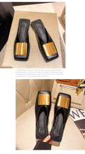 Baotou Slippers Women Wear 2024 New Korean Version of Lazy Metal Buckle Sandals Slip-on Sandals