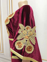 Ramadan Luxury Muslim Fashion Bat Sleeve Moroccan Turkiye Dubai Dress Middle East Arab Dress Sequins Golden Velvet Long Dress