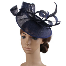 Formal Women Wedding Chuch Hat Bride Mariage Chapeau Ladies Party Occasion Derby Fascinator Sinamay Hat With Headband Accessory