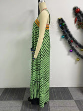 CM.YAYA Women Striped Wide Leg Straight Strap Tank Wide Leg Haren Sleeveless Jumpsuit 2024 Street Playsuit One Piece Suit Romper