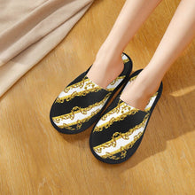 Custom Queen Of Absolutely Everything Gold Baroque Soft Memory Foam House Slippers Women Comfy Warm Anti-skid Sole Slipper