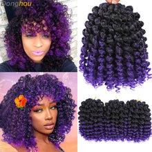 Ombre Jumpy Red Ginger Wand Curls Crochet Hair 1B 27 30 350 613 Purple Grey Colors jamaican twist braiding Hair 20 Strands/Pack
