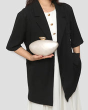 2025 New Designer Evening Bag for Women - Trendy Acrylic Clutch Purse with Chain, Elegant Ellipse Shoulder Bag for Party Wedding