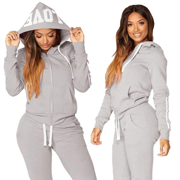 Women's Hooded Jogging Tracksuit