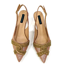 Venus Chan Black Hollow Design With Pointed Shoes And Fashion Three-Dimensional Bag Cozy Rhinestones Are Suitable For Parties