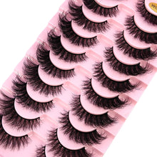 New 10 Pairs 3D Faux Mink Lashes Faux Mink Fluffy Lashes Soft Full Thick Wispy Eyelash Dramatic False Eyelashes Makeup Tools