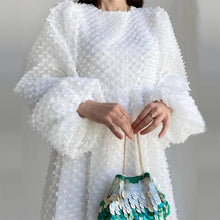 Women White Maxi Dress Party Vestidos Lantern Sleeve Sexy The Middle East Beach Elegant Summer New Long Dresses Prom Dress