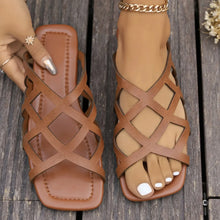 Slippers Woman New Summer Style Shoes Solid Color Woven Versatile Casual Sandals Thong Soft Sole Women Slippers Slides Women